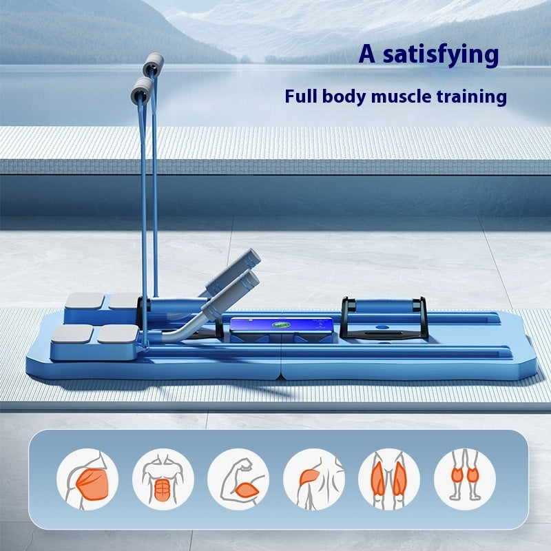Blue exercise machine - full body muscle training.