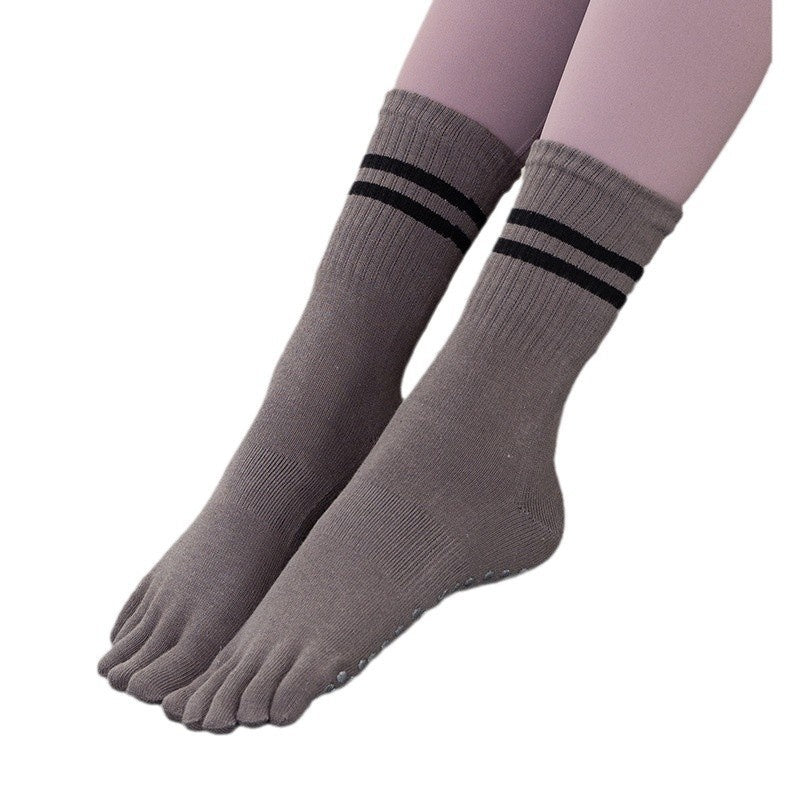 Motion Haus Five Toe Pilates Grip Socks - Non-Slip Women's Socks