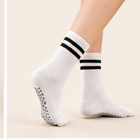 Motion Haus Five Toe Pilates Grip Socks - Non-Slip Women's Socks